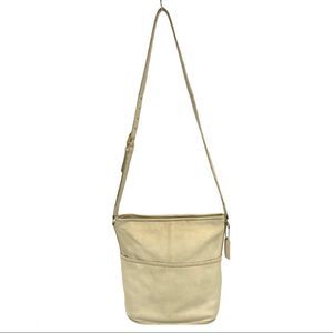 COACH vintage bucket lg crossbody bag ivory 4253